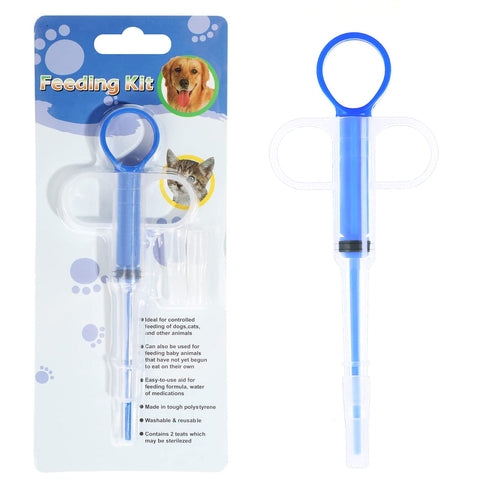 Pet Medicine Feeder Push-Type Syringe Cat Pill Syringe Dropper Dog and