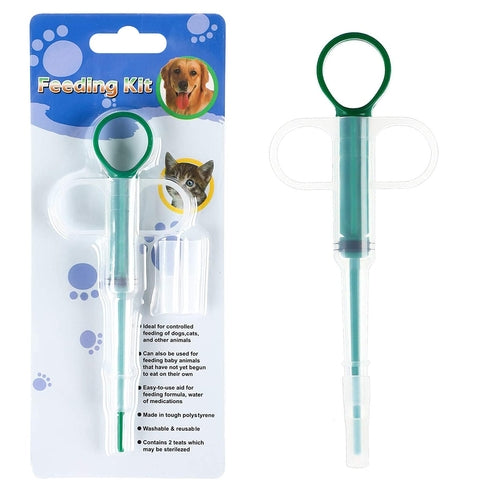 Pet Medicine Feeder Push-Type Syringe Cat Pill Syringe Dropper Dog and